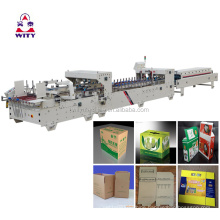 High Speed Automatic Corrugated Box Pre-fold Folder Gluer Forming Machine